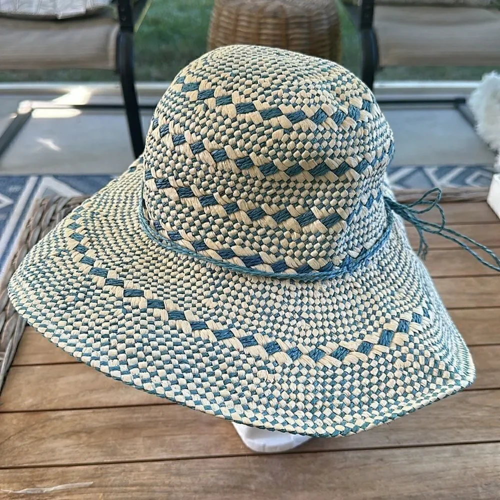 Royal Resortwear Paper Wide Brim Hat 58cm